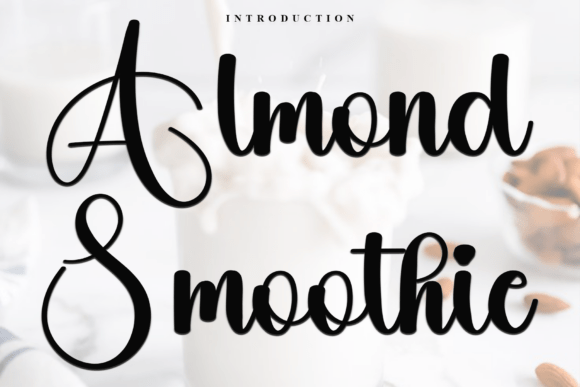 Almond Smoothie: A Festive Script Font for Scroll-Stopping Campaigns