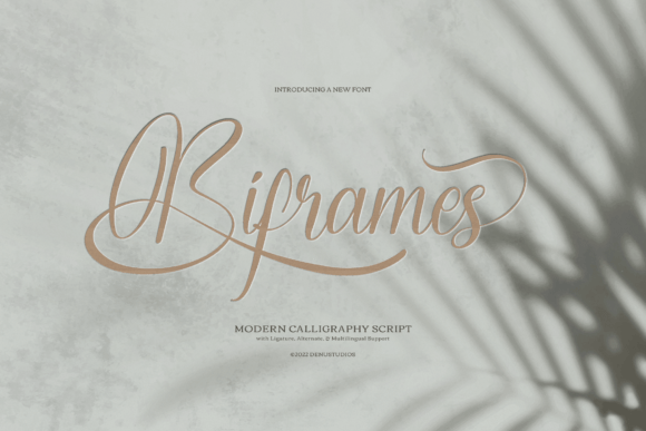 Biframes: A Modern Calligraphy Script Font That Sharpens Your Campaign Voice