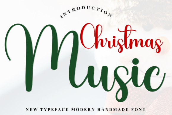 Christmas Music: A Festive Script Font for Editorial Warmth