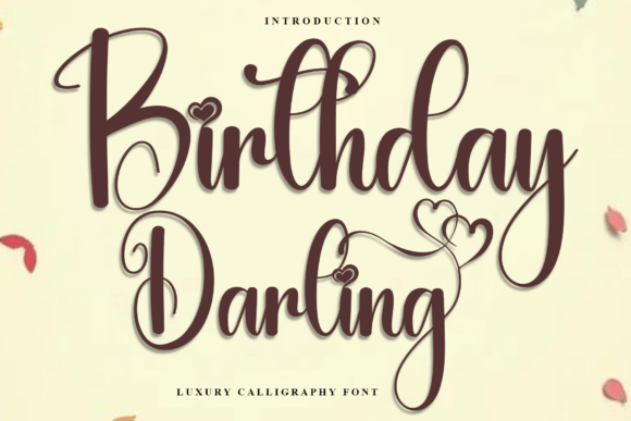 Darling Birthday: A Festive Script Font for Editorial Charm