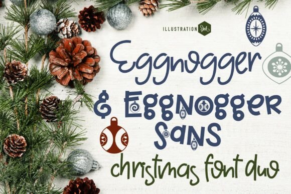 Eggnoger Duo Font: A Warm, Playful Display Typeface for Holiday Web Design