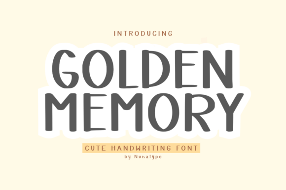 Golden Memory: A Warm, Handcrafted Script Font for Campaigns