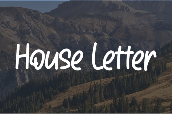 House Letter: A Warm, Approachable Script Font for Campaign Graphics