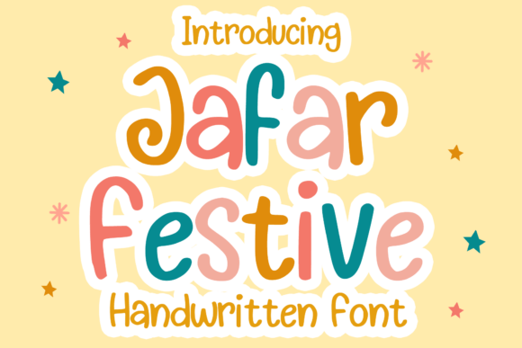 Jafar Festive: A Whimsical Display Typeface for Digital Branding
