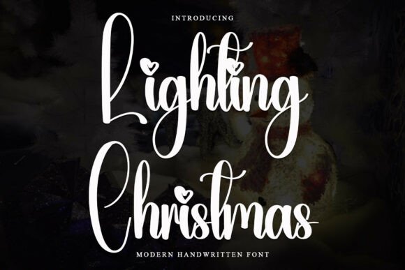 Lighting Christmas: A Festive Modern Script Typeface