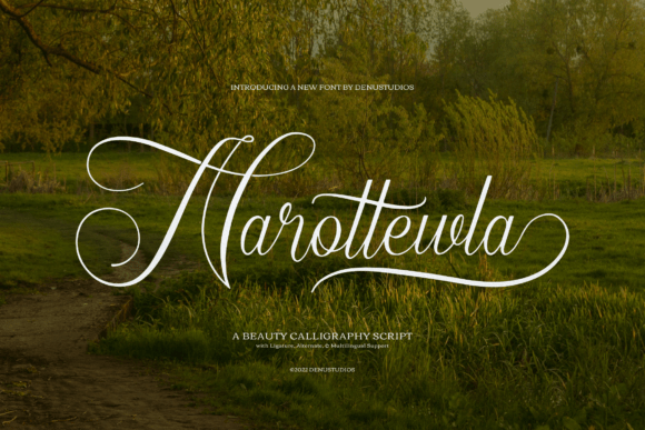 Narottewla: An Elegant Script Typeface for Editorial Design