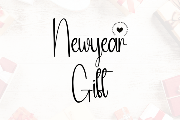 Newyear Gift Font: A Warm, Handwritten Touch for Your Brand
