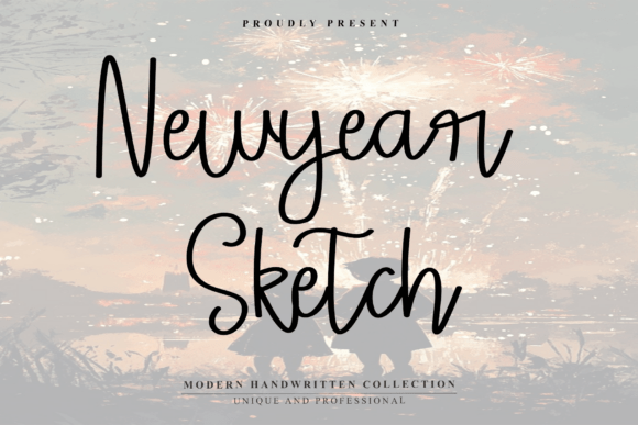 Newyear Sketch: A Warm, Handwritten Font for Authentic Branding