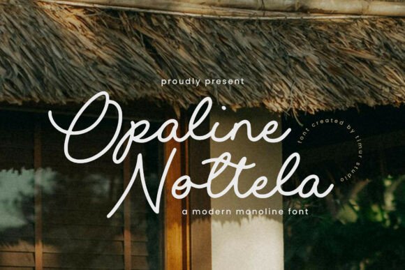 Opaline Nottela: A Modern Script Font That Elevates Digital Branding