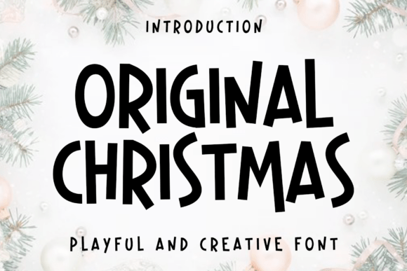 Original Christmas Font for Handmade Holiday Magic