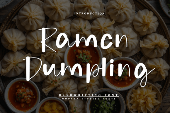 Ramen Dumpling: A Sweet, Gentle Script Font for Thoughtful Design