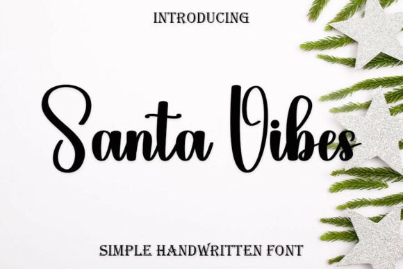Santa Vibes: A Festive Handwritten Font for Web Design
