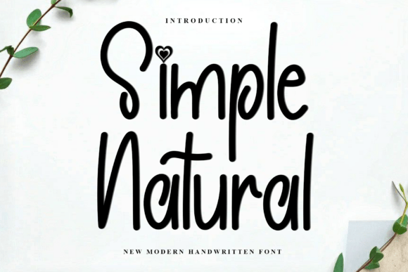 Simple Natural: A Warm, Playful Script Font for Scroll-Stopping Brand Content