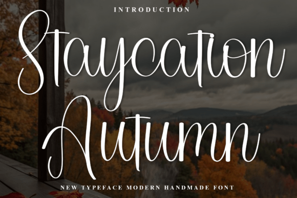 Staycation Autumn Font: Warm, Friendly Branding for Small Businesses