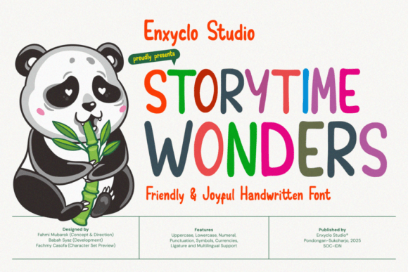 Storytime Wonders: A Handwritten Font for Gentle Editorial Moments