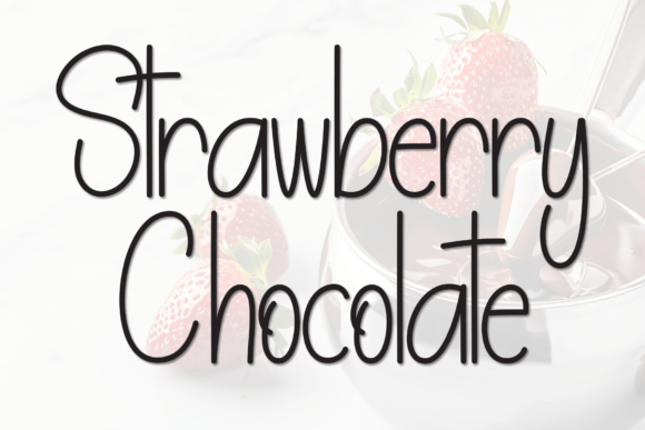 Strawberry Chocolate: A Warm, Playful Script Font for Digital Brands