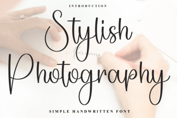 Stylish Photography Font: Soft, Distinctive & Made for Makers