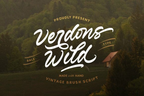 Verdons Wild: A Bold Vintage Script Font for Digital Branding