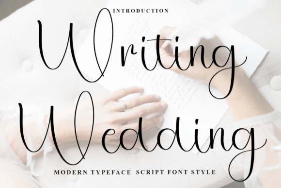 Writing Wedding: A Soft, Meaningful Script Font for Brand Identity